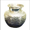 Silver Ashta Lakshmi Kalasam - Medium Size - 148 grams - Click here to View more details about this Product